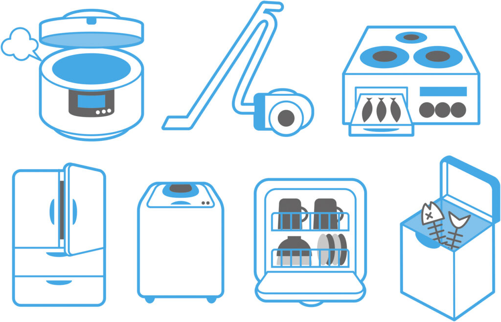 生ごみ処理機（家電）のイメージイラスト