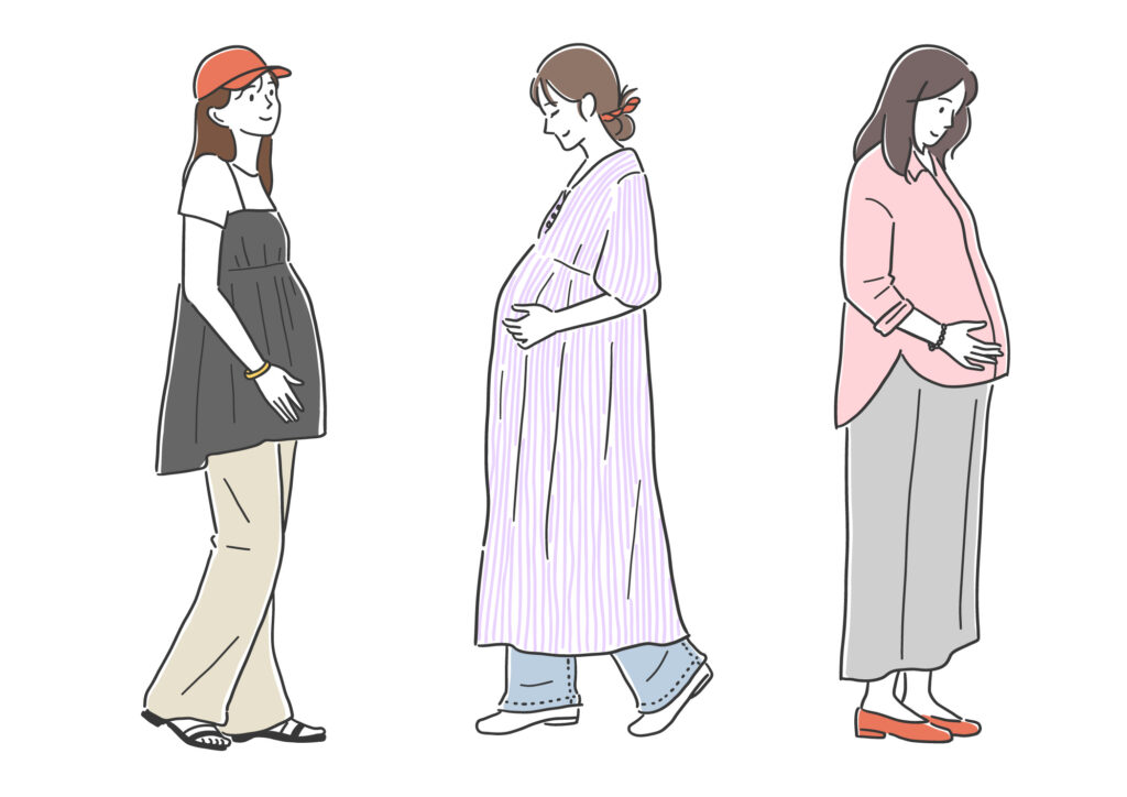 マタニティウェアイラスト画像